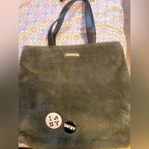 Steve Madden faux fur tote